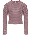 Kids Only Bluse - KogPamia - Rose Brown/Thin White Stripe