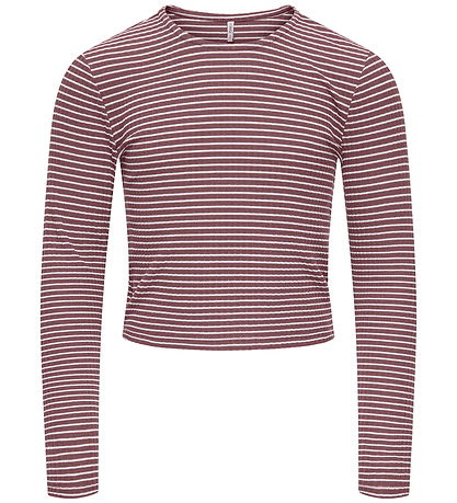 Kids Only Bluse - KogPamia - Rose Brown/Thin White Stripe