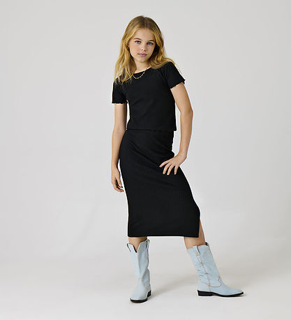 Kids Only Nederdel - Rib - Noos - KogNella - Sort