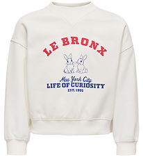 Kids Only Sweatshirt - KogBetina - Cloud Dancer/Bronx