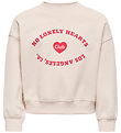 Kids Only Sweatshirt - KogBetina - Whitecap Gray/Melange/Print H