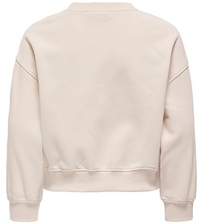 Kids Only Sweatshirt - KogBetina - Whitecap Gray/Melange/Print H