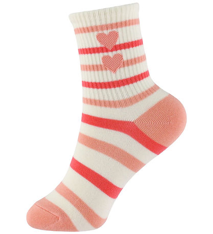 Kids Only Strømper - 2-pak - KogMalibu - Cloud Dancer/Striped/So