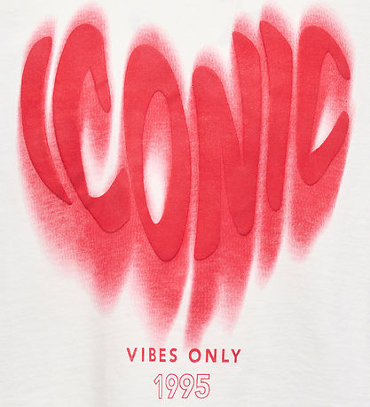 Kids Only T-shirt - KogDaphne - Cloud Dancer/Iconic