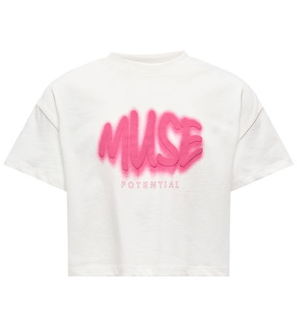 Kids Only T-shirt - KogDaphne - Cloud Dancer/Muse