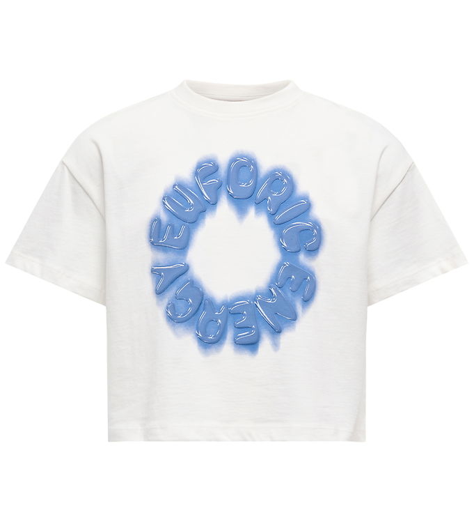 Kids Only T-shirt - Cropped - KogDaphne - Cloud Dancer/Euphoric