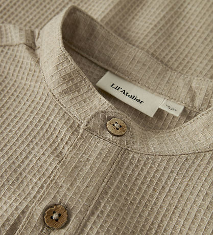 Lil Atelier Skjorte - NmmDasher - Oxford Tan/Melange