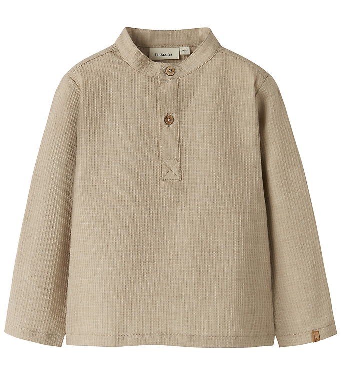 Lil Atelier Skjorte - NmmDasher - Oxford Tan/Melange