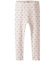 Lil Atelier Leggings - Rib - NmfGago - Almost Mauve/Tulip