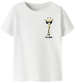 Name It T-shirt - NmmVux - Bright White/Giraffe
