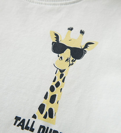 Name It T-shirt - NmmVux - Bright White/Giraffe