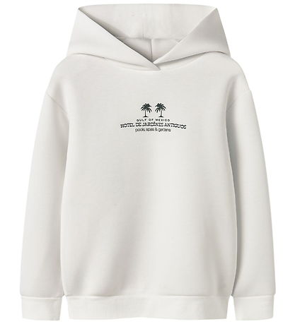 Name It Hættetrøje - NkmHist - Bright White