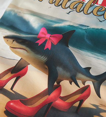 Name It T-shirt - Noos - NkfAdessa Brainrot - Bright White