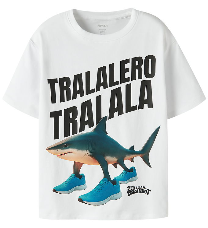 Name It T-shirt - Noos - NkmArmi Brainrot - Bright White