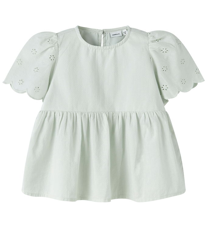 Name It Halcyon - Børne Bluse Top - Grøn - 104
