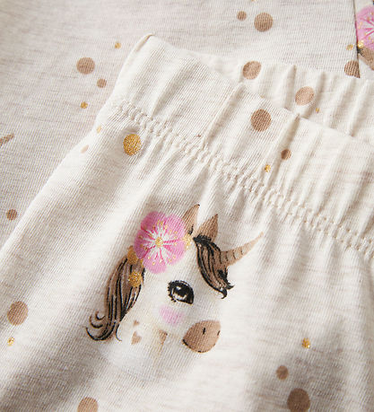 Name It Leggings - NmfJalisa - Peyote Melange m. Glimmer