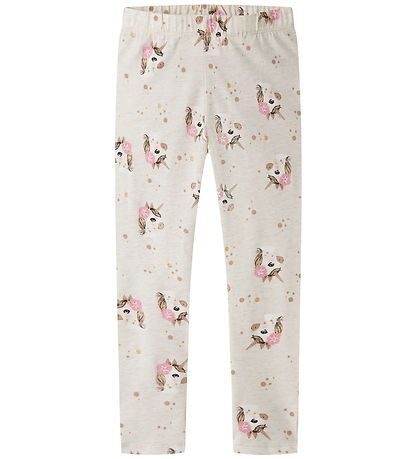 Name It Leggings - NmfJalisa - Peyote Melange m. Glimmer