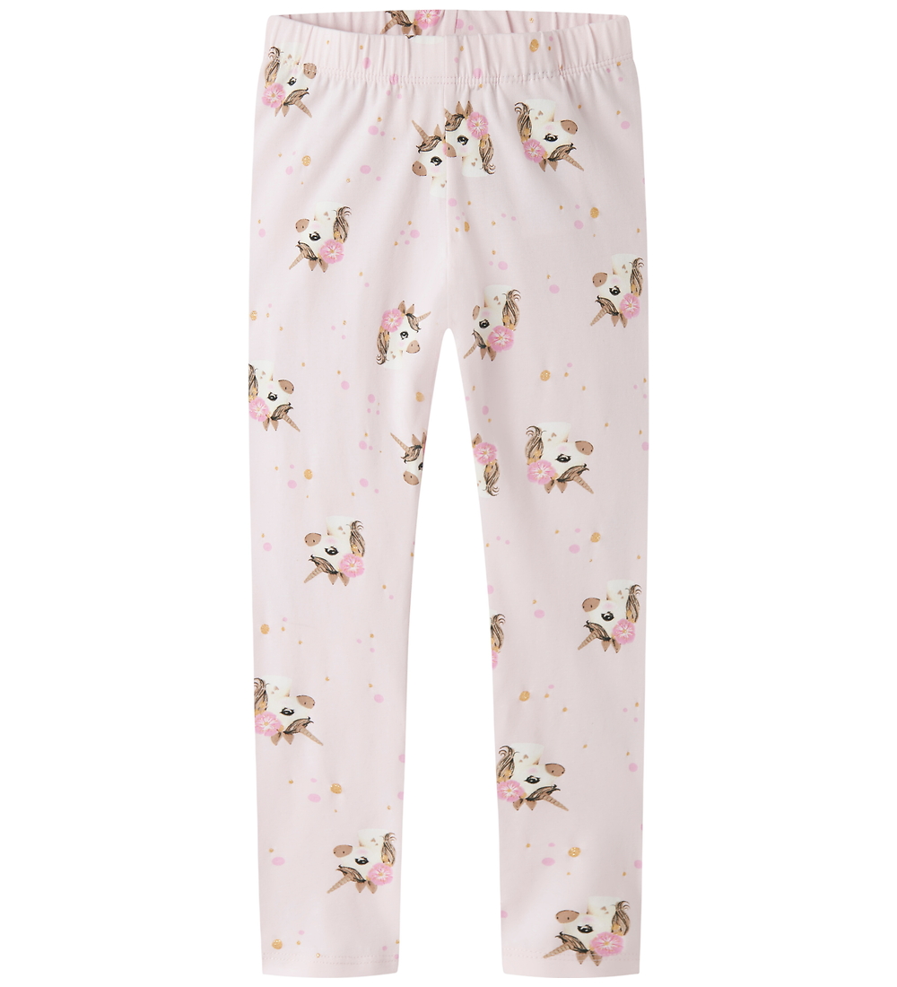 Name It Leggings - NmfJalisa - Cradle Pink m. Glitzer - Name It - 5 Jahre (110) - Leggings