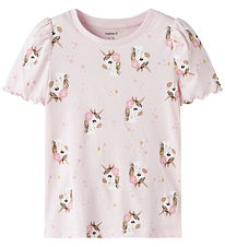 Name It T-shirt - NmfJalisa - Cradle Pink m. Glimmer