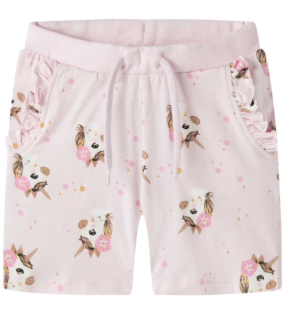 Name It Shorts - NmfJalisa - Cradle Pink m. Glitzer - Name It - 3 Jahre (98) - Shorts