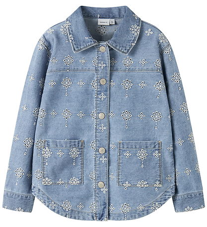 Name It Denimjakke - NkfHarper - Light Blue Denim/Anglaise