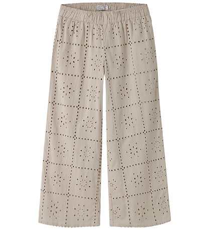 Name It Bukser - Wide - NkfHiba - Chateau Gray