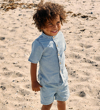 Name It Skjorte - NmmHans - Light Blue Denim