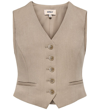 Kids Only Vest - KogHattie-Iris - Taupe Gray/Melange