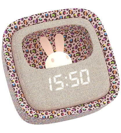 Mobility on Board Vækkeur m. Lys - Billy Clock - Rainbow Leopard