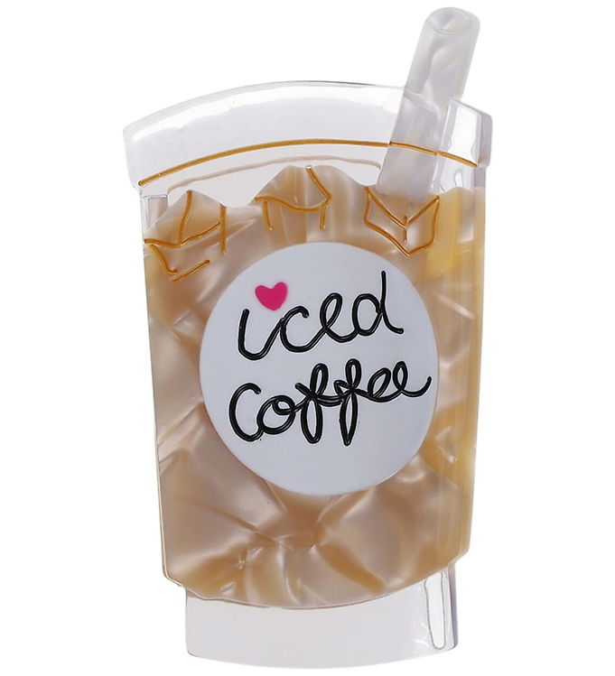 By Stær Hårklemme - Iced Coffee - 8,5x4,5 cm - Beige