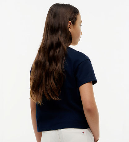 Tommy Hilfiger T-shirt - Flag - Dark Night Navy Blue