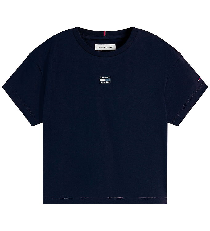 Tommy Hilfiger T-shirt - Cropped - Dark Night Navy