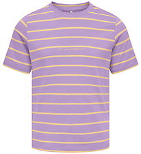 Kids Only T-shirt - KogHelle - Lilac Breeze/Sunlight/Print Era