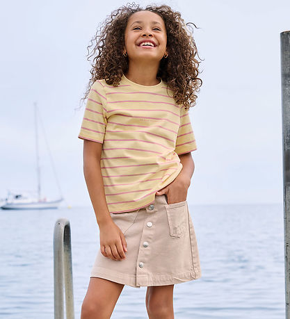 Kids Only T-shirt - KogHelle - Sunlight/Rose Elegance/Print Kind