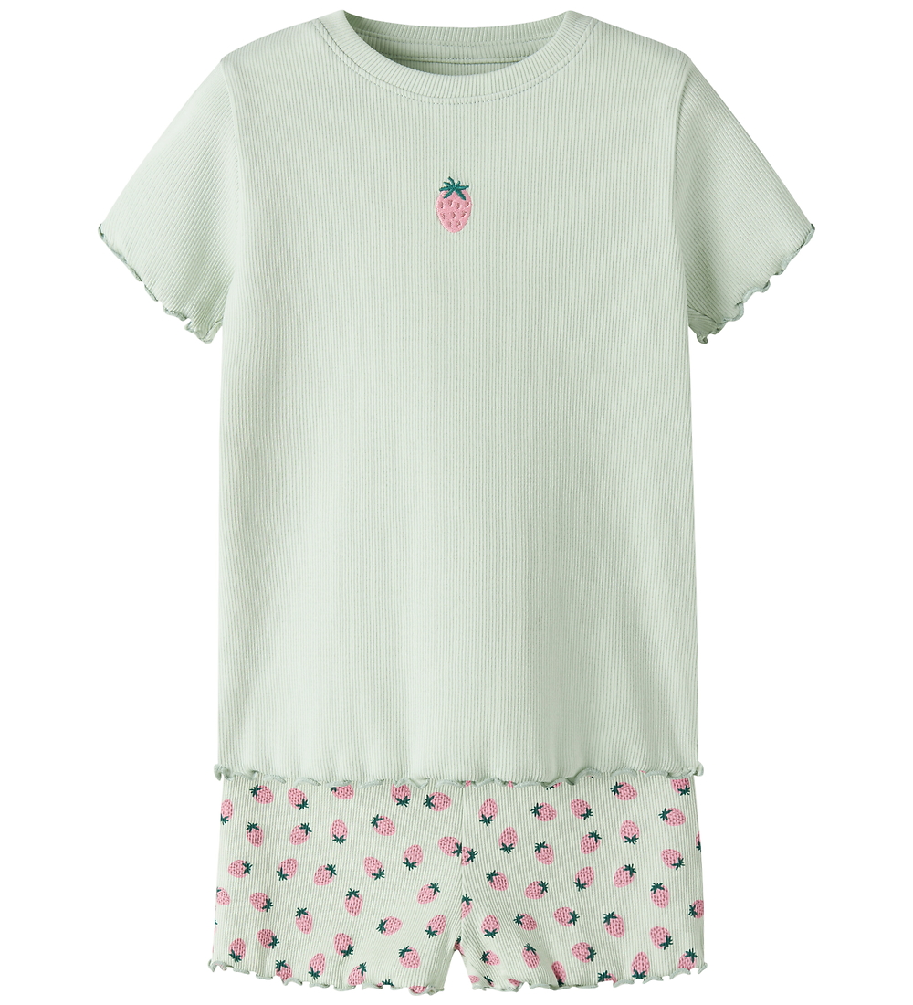 Name It Shorts Set - Rib - NmfVivemma - Pale Aqua - Name It - 3 Jahre (98) - Shorts