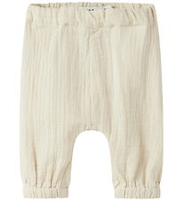 Name It Bukser - Musselin - NbfHimmas - Almond Milk