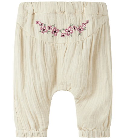 Name It Bukser - Musselin - NbfHimmas - Almond Milk