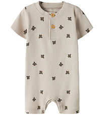 Name It Sommerdragt - Rib - Modal - NbmFunkab - Chateau Gray/Bee