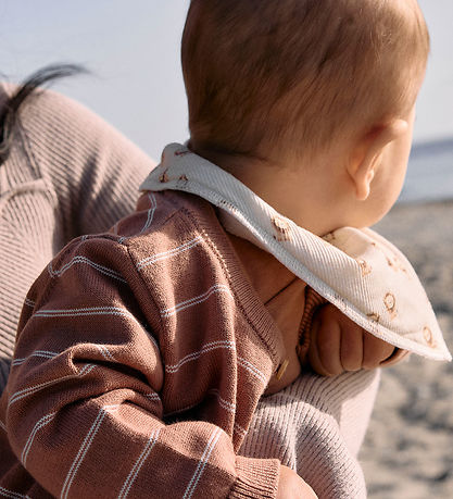 Name It Cardigan - NbmHarris - Mocha Mousse/Cloud Dancer