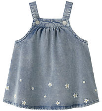 Name It Kjole - NbfFlora - Light Blue Denim/EMB