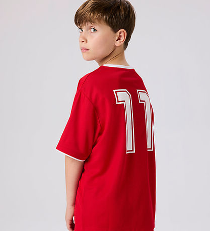 Name It Shortssæt - NknHiteam - True Red