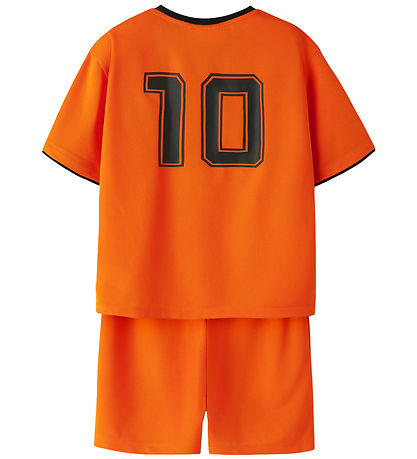 Name It Shortssæt - NknHiteam - Vibrant Orange