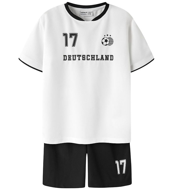 Name It Hiteam - Fodboldsæt - Hvid/Sort - 92