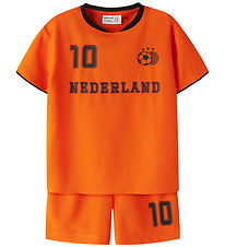 Name It Shortssæt - NmnHiteam - Vibrant Orange
