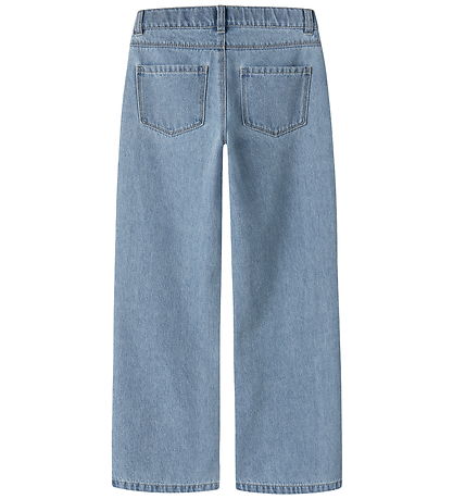 Name Iit Jeans - Wide - Noos - Nkf Stitch - Light Blue Denim/EMB