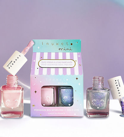 Inuwet Neglelak - 2-pak - Vanilje & Watermelon