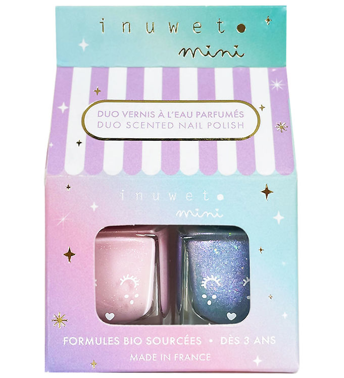 Inuwet Neglelak - 2-pak - Vanilje & Watermelon