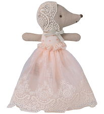Maileg Bamse - Baby Mouse In Gown - Powder