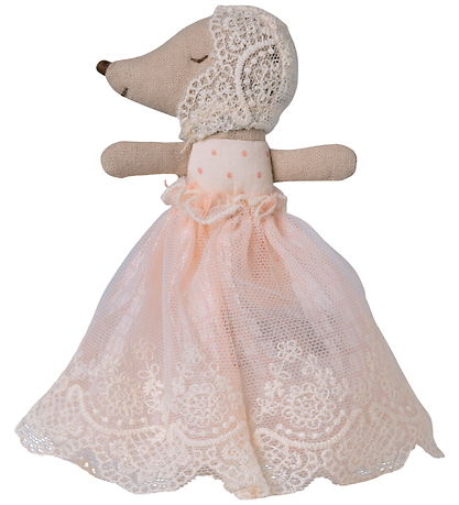 Maileg Bamse - Baby Mouse In Gown - Powder