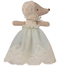 Maileg Bamse - Baby Mouse In Gown - Mint